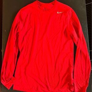 Nike Red Long Sleeve Tee